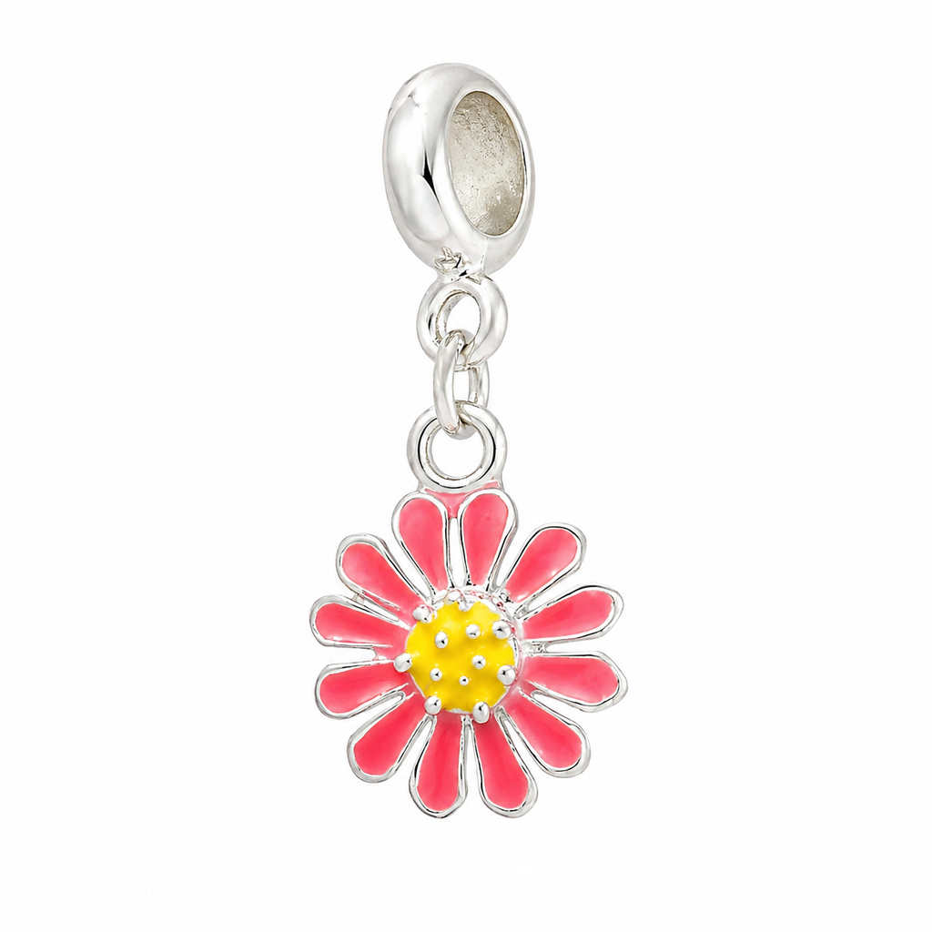 Berloque Flor Rosa Delicada