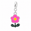 Berloque Florzinha Rosa