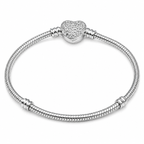 Pulseira Estilo Pandora Coração