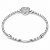 Pulseira Estilo Pandora Coração