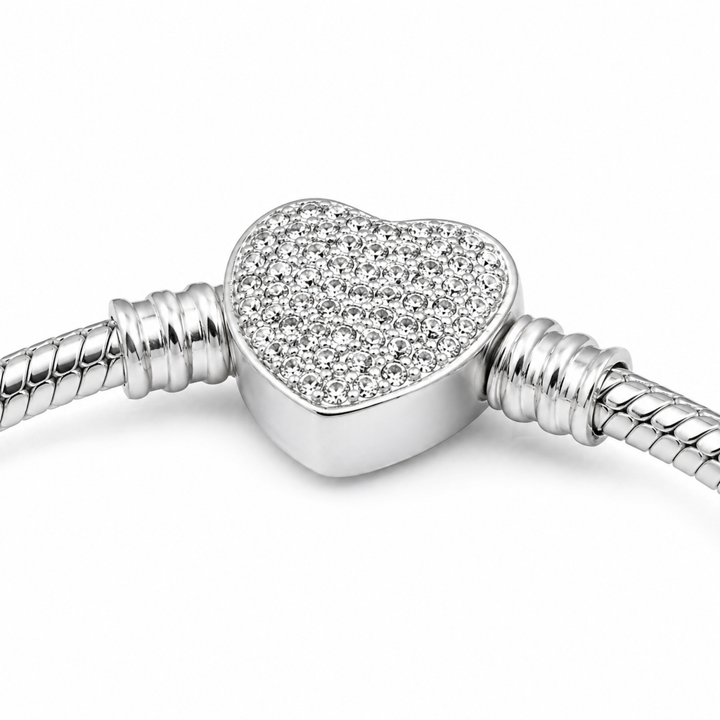 Pulseira Estilo Pandora Coração