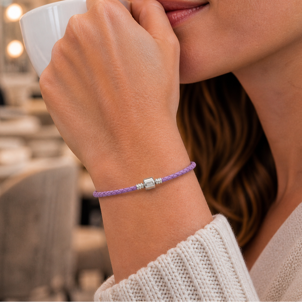 Pulseira Pulse Estilo Pandora em Couro