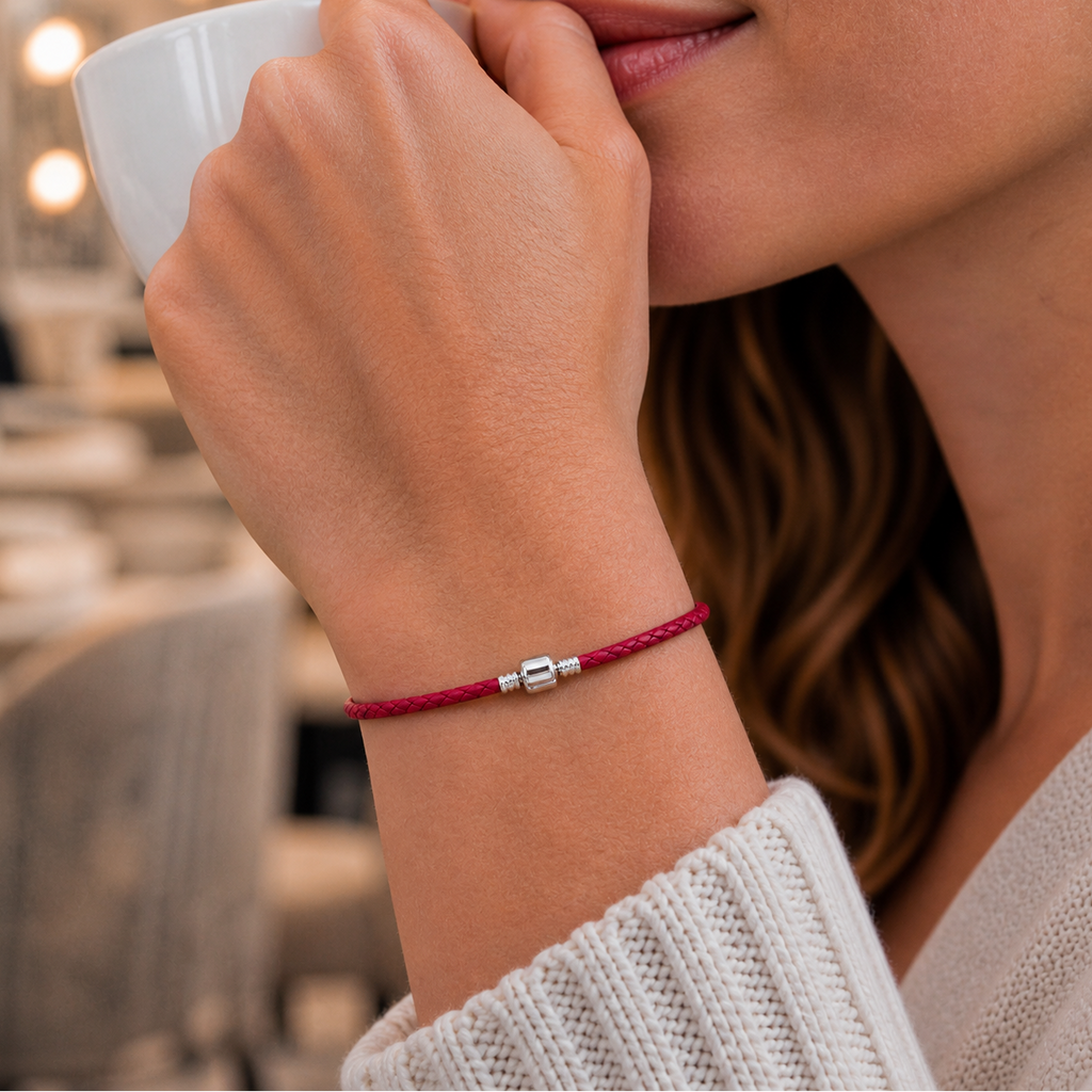 Pulseira Pulse Estilo Pandora em Couro