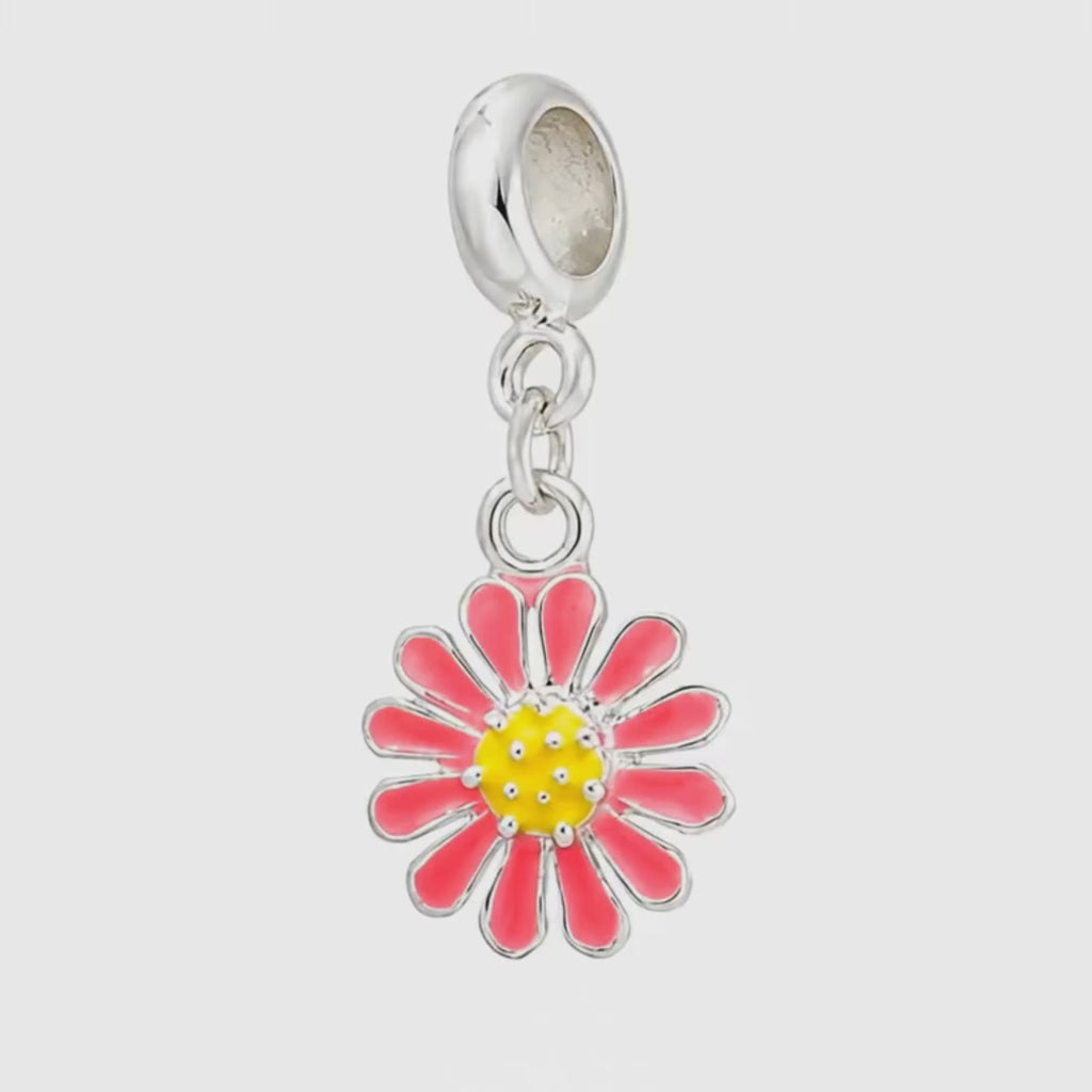 Berloque Flor Rosa Delicada