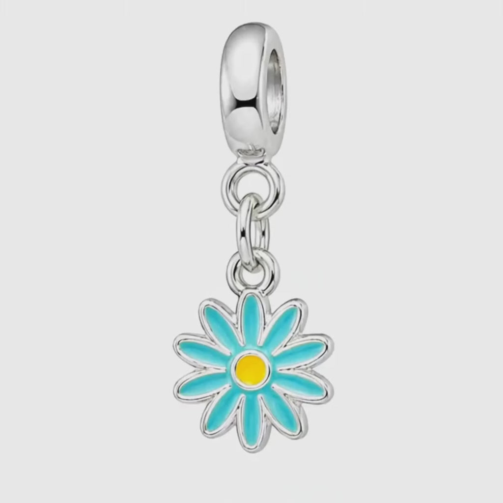 Berloque Mini Margarida Azul