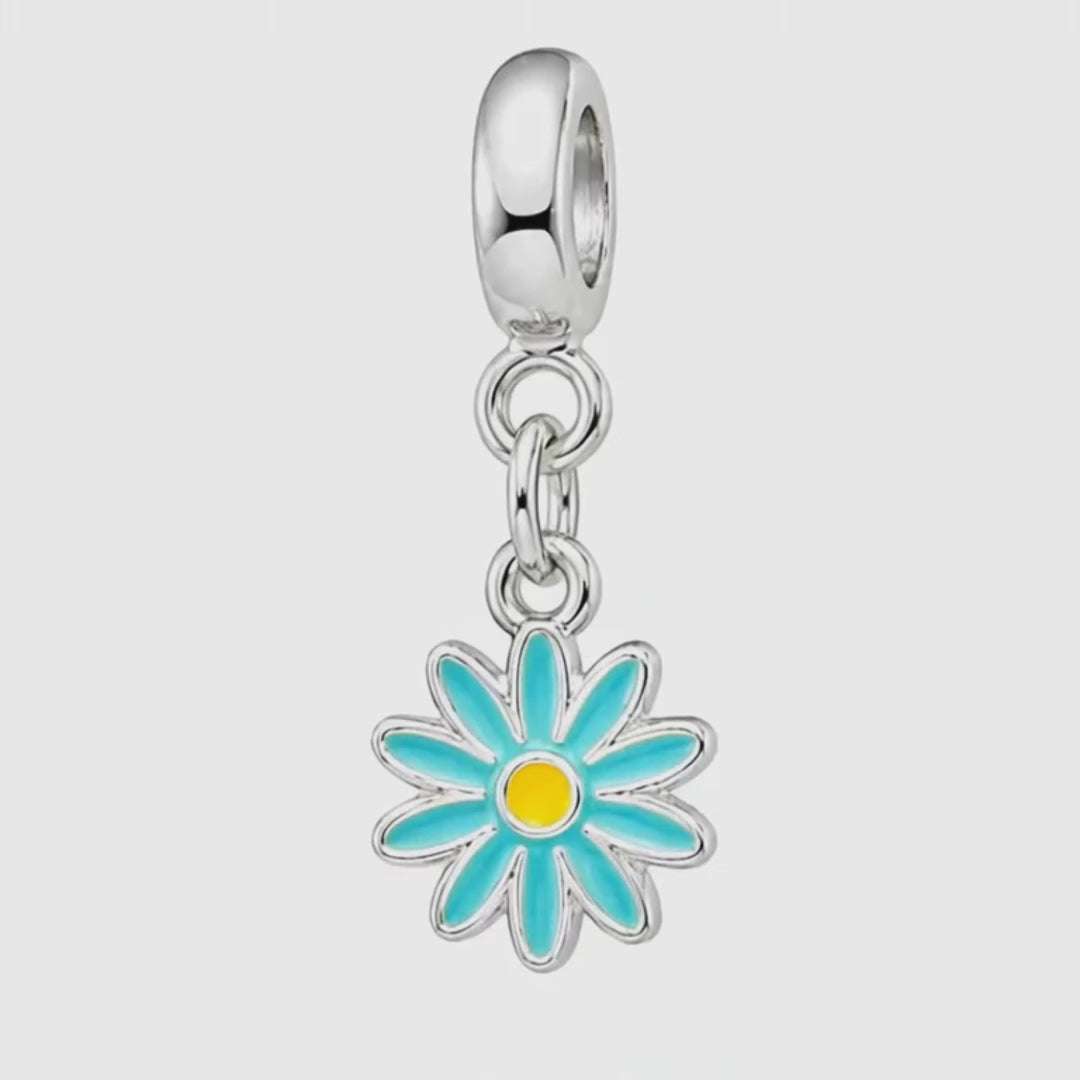 Berloque Mini Margarida Azul